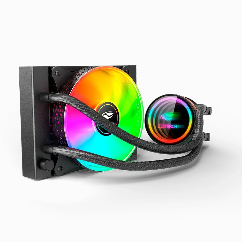 Water Cooler 120Mm C3Tech Fc-W120, Fc-W120Rgb, Preto
