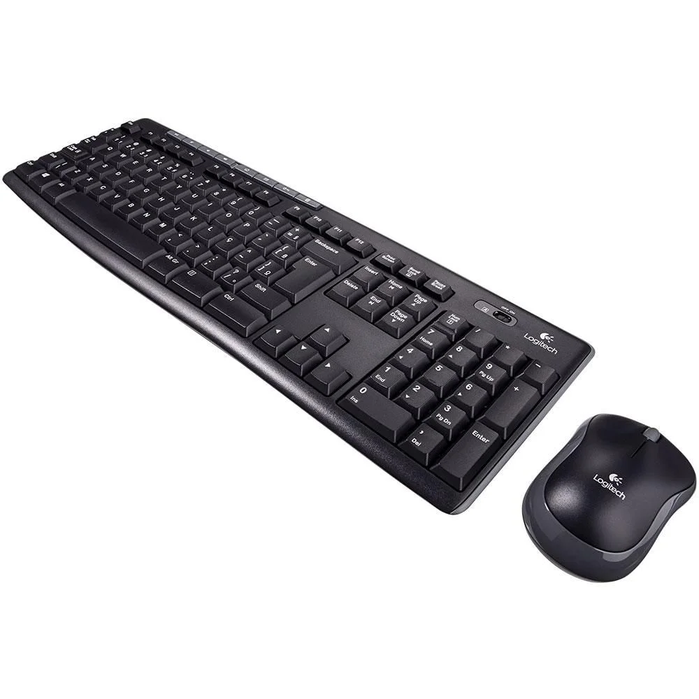 Kit Teclado E Mouse Sem Fio Logitech Mk270, Multimídia, Preto, Abnt2, 920-004433