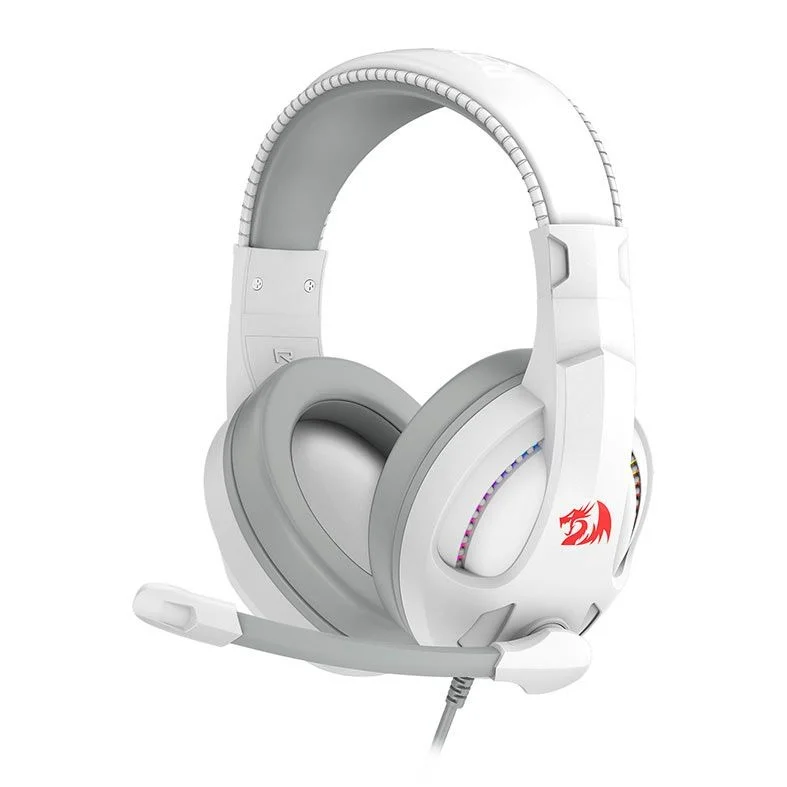 Headset Gamer Redragon Cronus H211W-Rgb, P3+Usb, Rgb, Branco