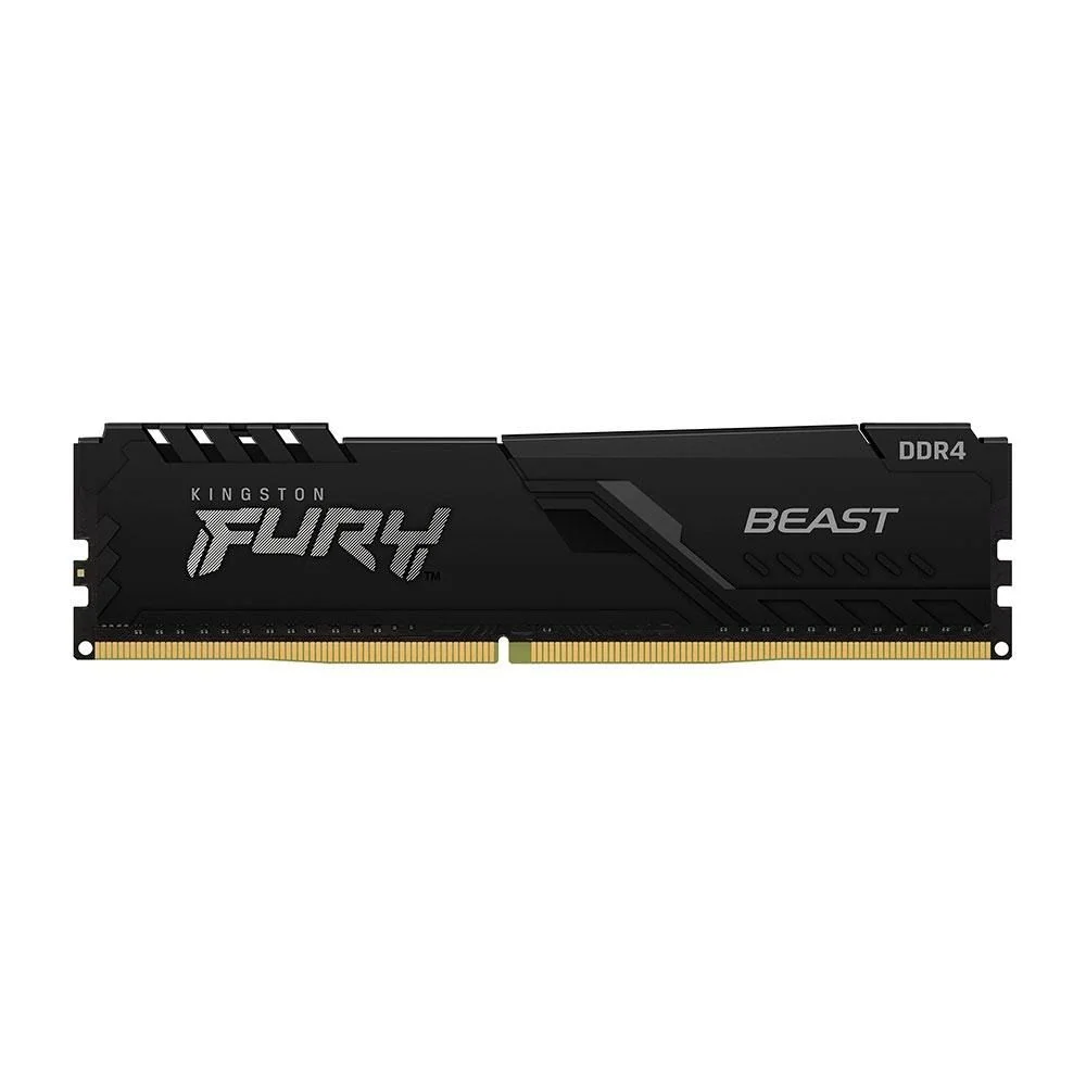Memória Desktop Ddr4 16Gb/3200 Mhz Kingston Fury Beast, Cl 16, 1.35V, Kf432C16Bb-16, Preta