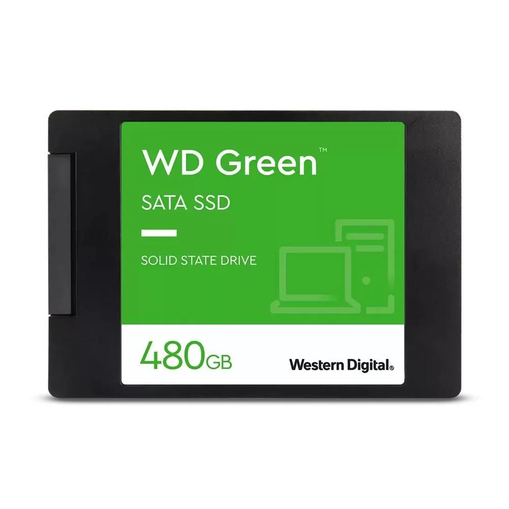 Ssd Sata3 480 Gb Western Digital Wds480G3G0A Green, Lê: 545 Mb/S, 2.5", Grava: 430 Mb/S, 7 Mm