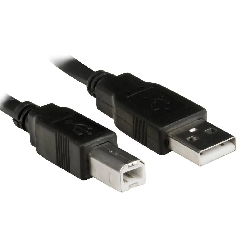 Cabo Usb Para Impressora 03 Metros, Pluscable Pc-Usb3001 2.0, A (Macho) X B (Macho)