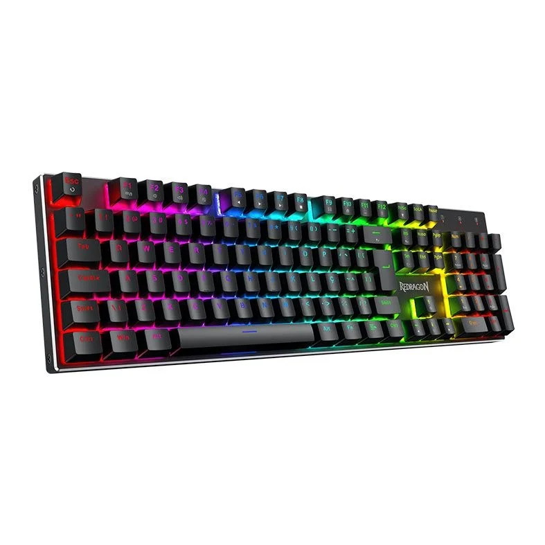 Teclado Gamer Usb Mecânico Redragon Dharma Magnetic, Preto, Switch Magnético Rt, Rgb, Abnt2, K556Rgb-M