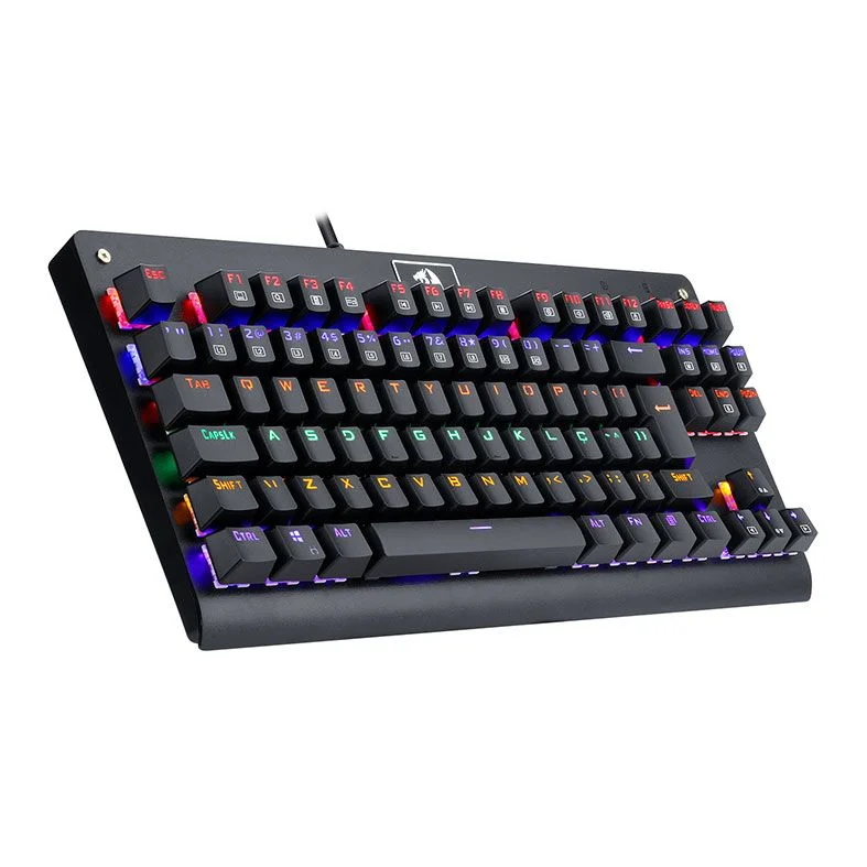 Teclado Gamer Usb Mecânico Redragon Dark Avenger, Preto, Switch Blue, Rgb, Abnt2, K568R