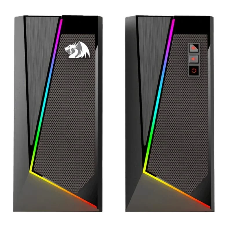 Caixa De Som Gamer Redragon Anvil Gs520, Áudio 2.0, 5Watts x2, P2, Usb, Rgb, Preto