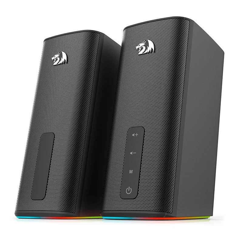 Caixa De Som Gamer Redragon, Connie Gs814, 12Watts x2, Áudio 2.0, P2, Usb, Rgb, Preto