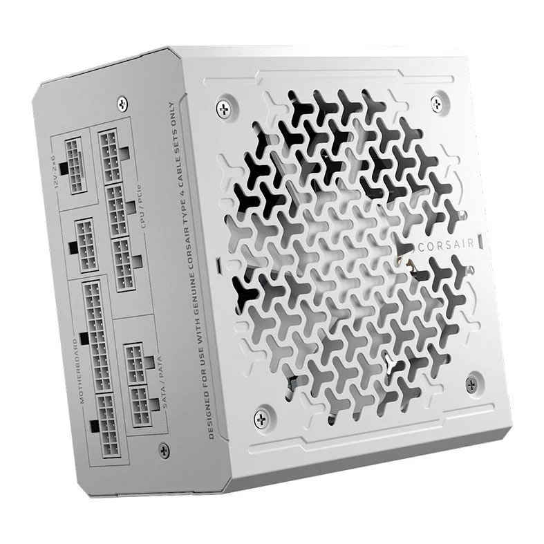 Fonte Atx 1000 W Corsair Rm1000E, Cp-9020294-Br, 80 Plus Gold, Modular, Pfc Ativo, Com Cabo, Com Caixa, Branca