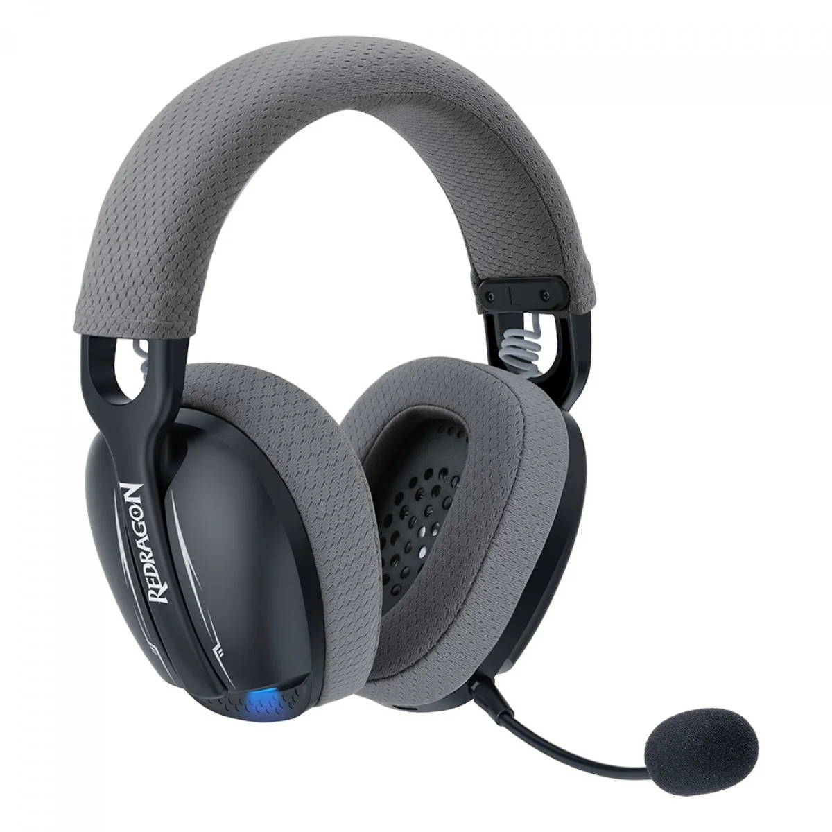 Headset Gamer Redragon Skuld Pro H878-Bg, Bluetooth, Wireless, Preto