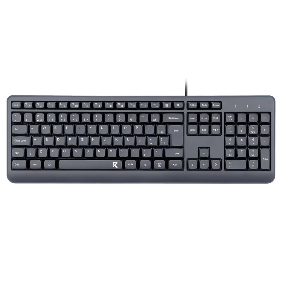Teclado Sem Fio Redragon Office Bk-7092, Wireless, Preto, Abnt2