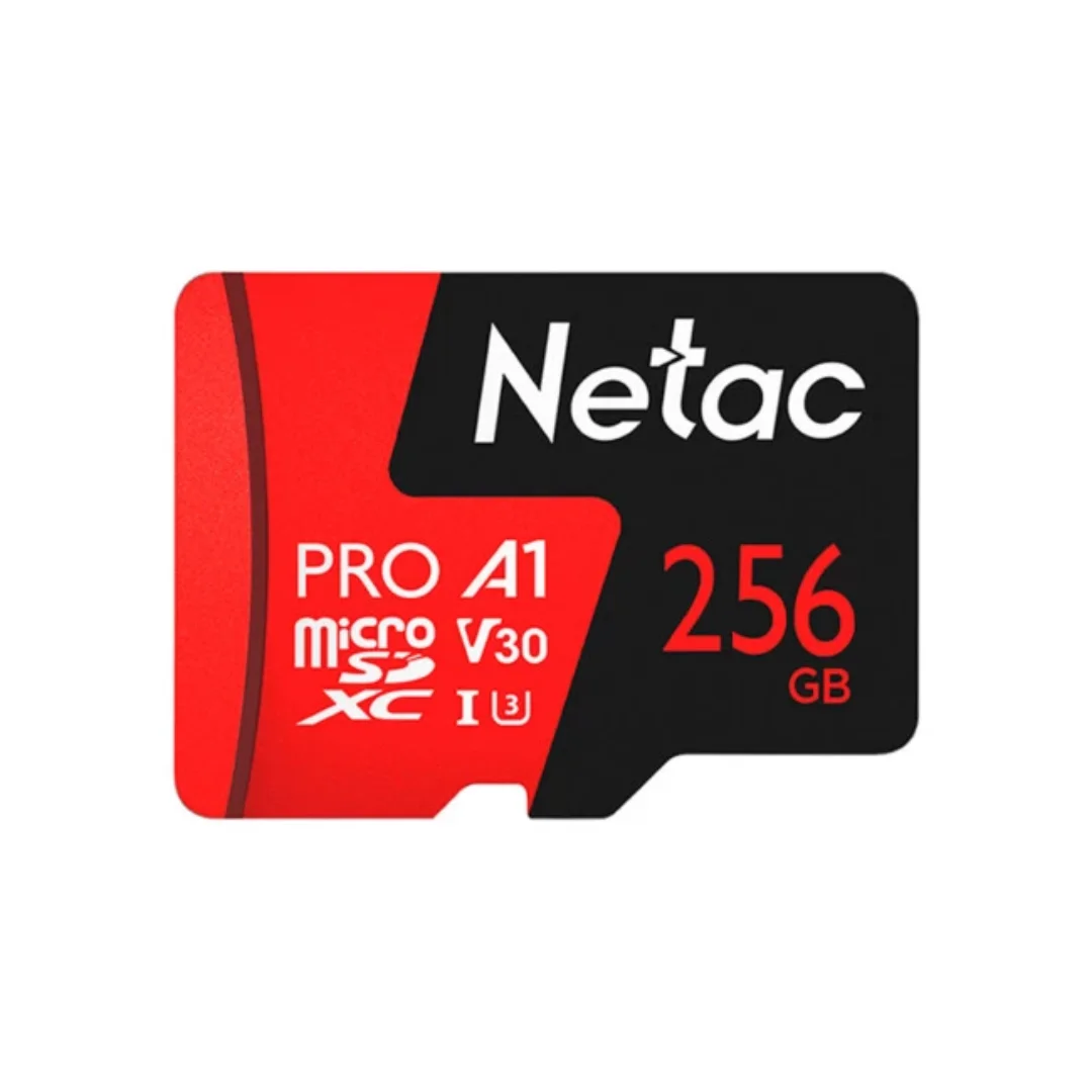 Cartão de Memória 256 Gb Netac P500 Extreme Pro, MicroSd, Sem Adaptador, Classe 10, V30, Nt02P500Pro-256G-S