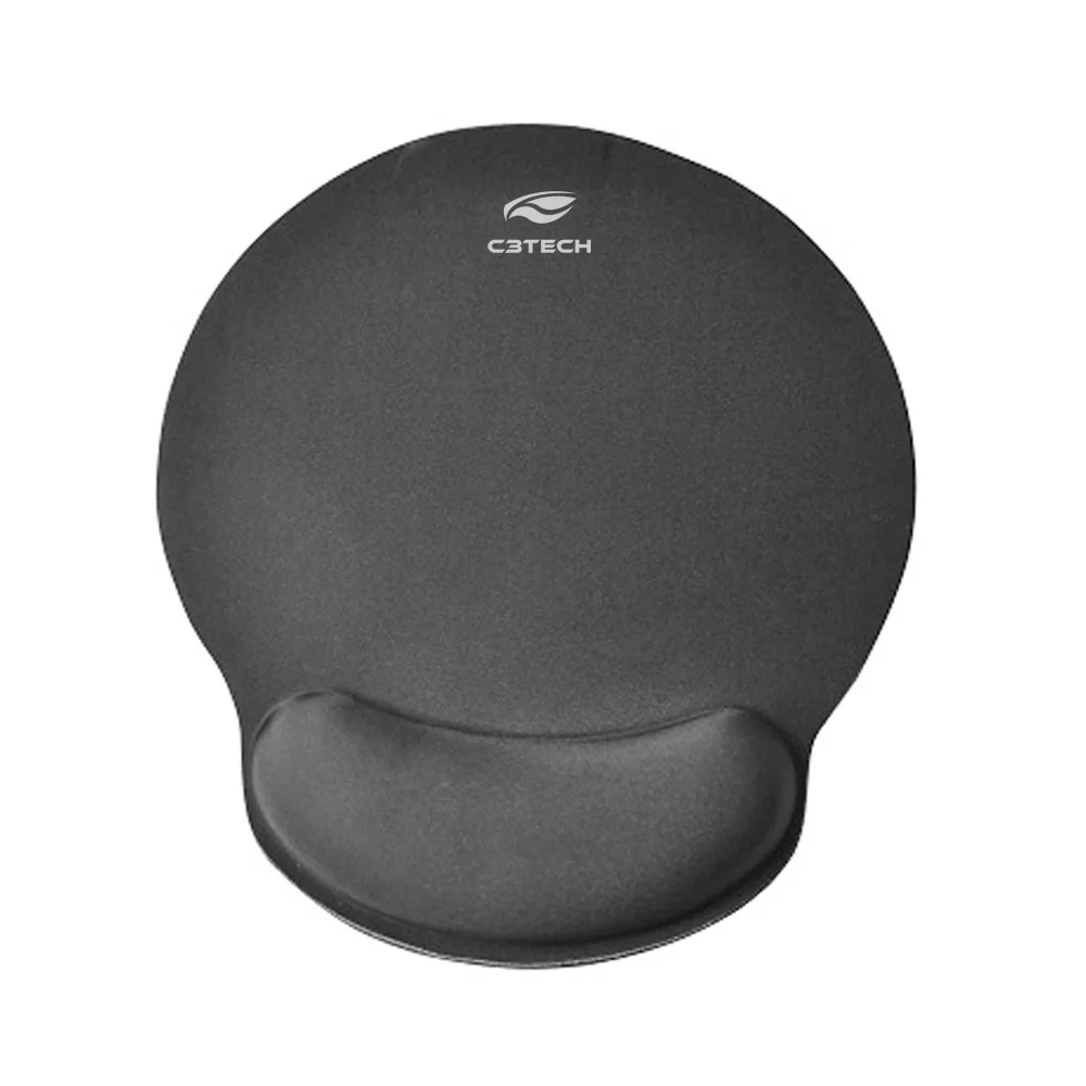 Mousepad C3Tech Mp-100, Ergonômico, Apoio em Gel, 25 Cm x 23 Cm, Preto